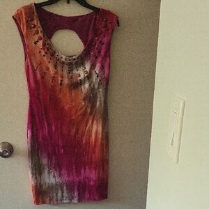 Elegant Multicolor Sleeveless Dress